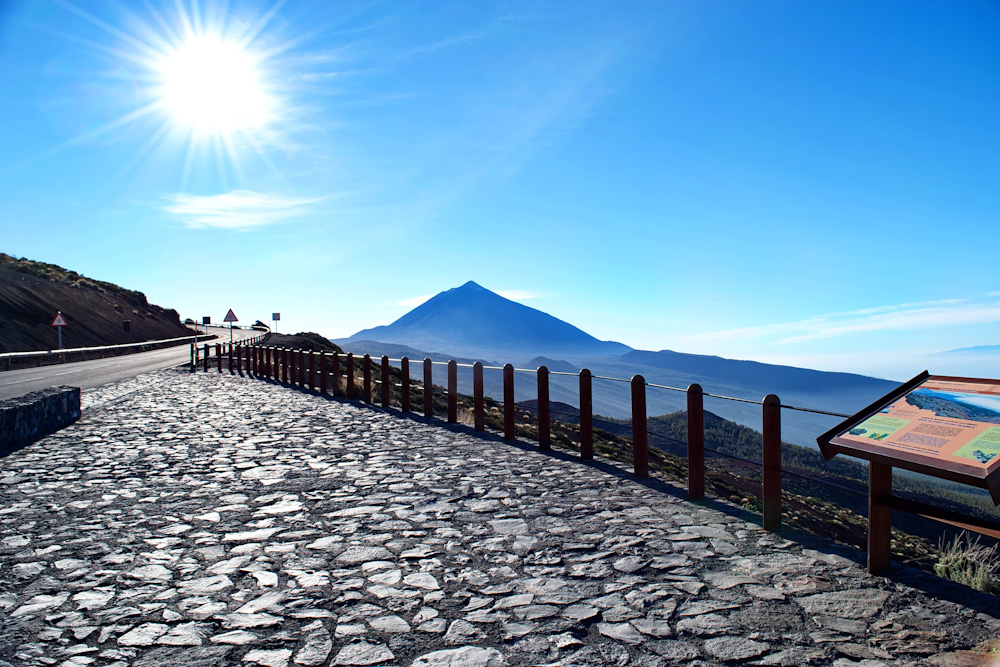 View over the Teide volcano and Teide National Park from the Mirador de Chipeque, Tenerife